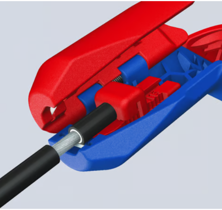 Ściągacz izolacji z przewodów instalacji fotowoltaicznej KNIPEX ErgoStrip® PV - 5