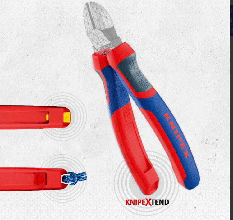 Klipsy oznaczeniowe antracytowe ColorCode Clips Knipex 00 61 10 CA - 2