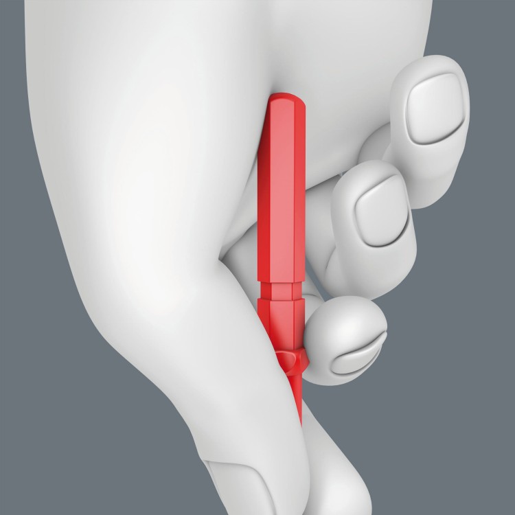 Wymienny trzpień izolowany Kraftform Kompakt VDE 68 i Take it easy Wera - szybkie podkręcanie