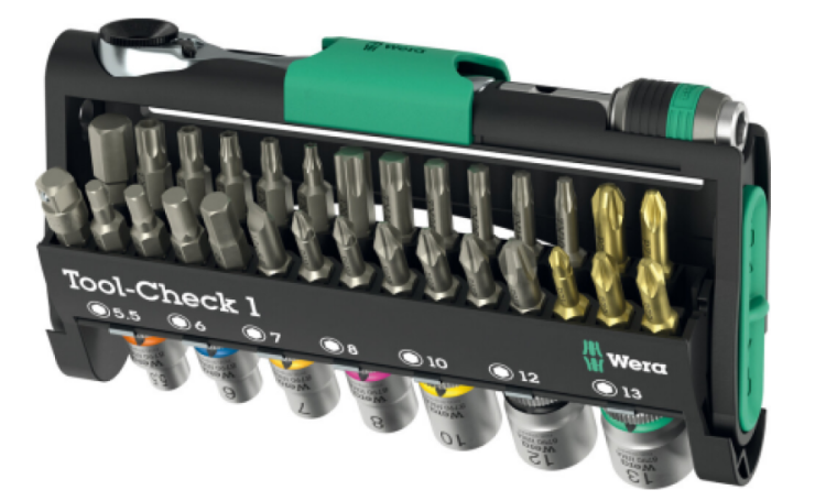Zestaw narzędzi Tool-Check 1, 38 części Wera - 1