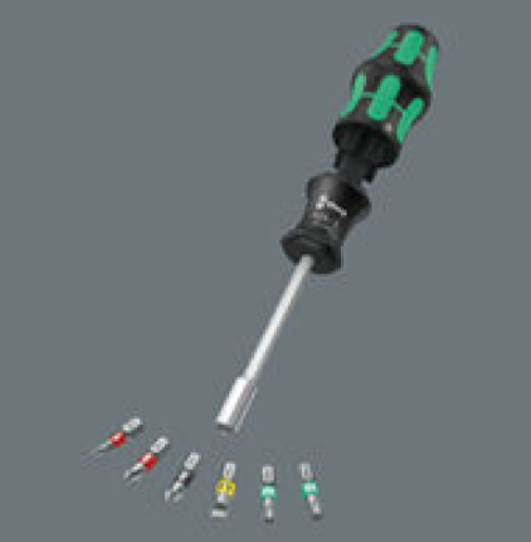 Zestaw rękojeść z bitami (grotami) Kraftform Kompakt 27 Set 1 Christmas 2025 w świątecznym opakowaniu prezentowym Wera - System rękojeści i wymiennych  bitów