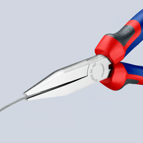 Szczypce płaskie wydłużone, rękojeści dwukomponentowe Knipex 30 15 - podczas pracy 1