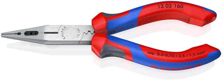 Szczypce wydłużone dla elektryków "4 w 1", rękojeści dwukomponentowe Knipex 13 02 160 - 3