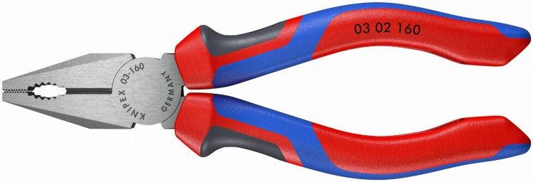 Szczypce uniwersalne (kombinerki), rękojeści dwukomponentowe Knipex 03 02 / 03 05 - 9