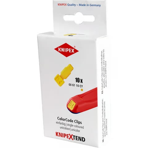 Klipsy oznaczeniowe zielone ColorCode Clips Knipex 00 61 10 CG - 2