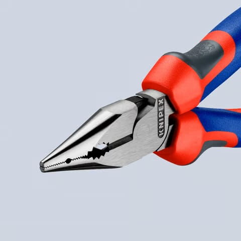 Szczypce uniwersalne (kombinerki) z ostro zakończonymi szczękami, dwukomponentowe Knipex 08 22 145  -2