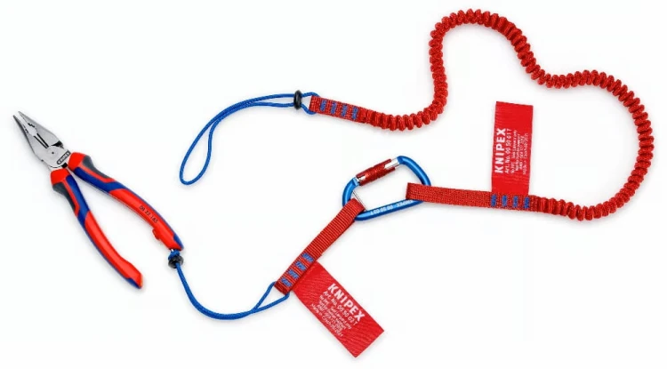 Zestaw klipsów do narzędzi TetheredTool 00 62 10 TR Knipex - w użyciu 3