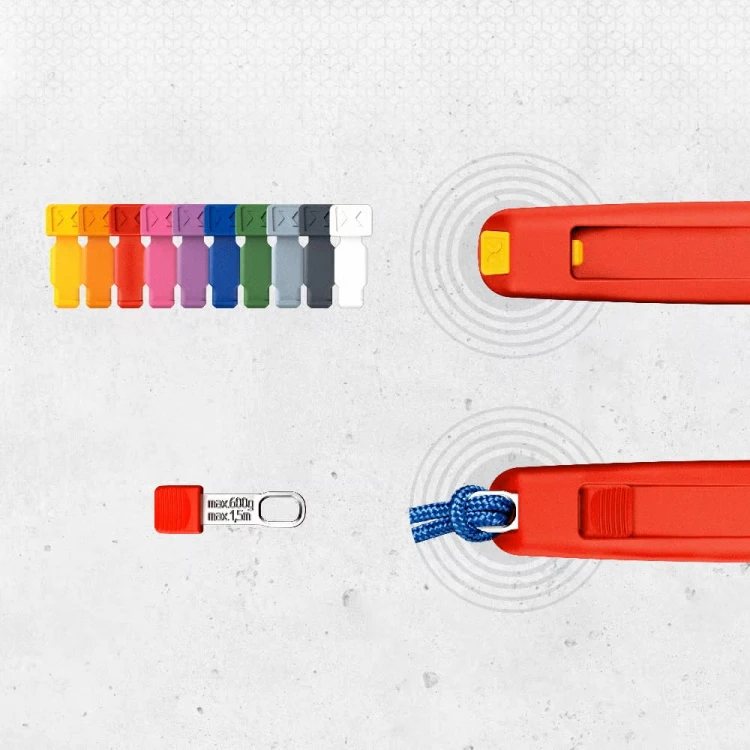 Zestaw klipsów do narzędzi TetheredTool 00 62 10 TR Knipex - w użyciu 4
