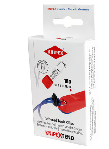 Zestaw klipsów do narzędzi TetheredTool 00 62 10 TR Knipex  - 5