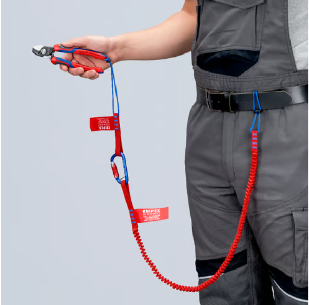 Zestaw klipsów do narzędzi TetheredTool 00 62 10 TR Knipex   - w użyciu 20