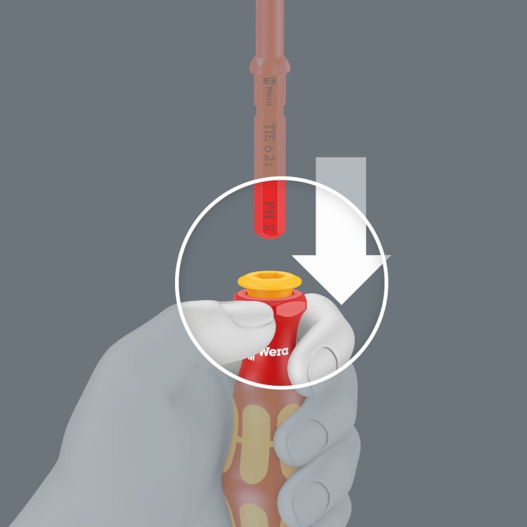 Kraftform Kompakt VDE 17 extra slim 1 Tool Finder; 17 części Wera - Łatwa wymiana