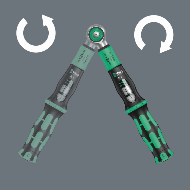 Zestaw narzędzi Safe-Torque A 1 SHK Set 1; z zabierakiem czworokątnym 1/4"; 2-12 Nm; 20 części Wera - Do dokręcania w prawo i lewo