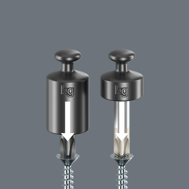 Wkrętaki (śrubokręty) izolowane Kraftform Seria 100  w zestawie 6 cz.+ wieszak Wera - zredukowana siła nacisku