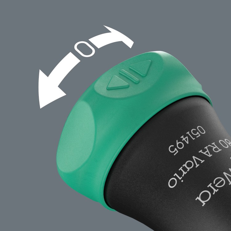 Zestaw narzędzi wkrętakowych Kraftform Kompakt Vario RA; 7 części Wera - Intuicyjne przełączanie i wyłączanie funkcji grzechotki