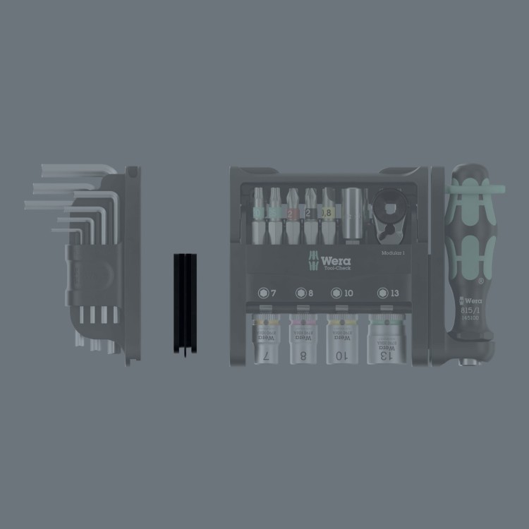Zestaw Tool-Check Modular Set Imperial 1; 50 części Wera - Adapter 9549 do systemu ToolCheck Modular