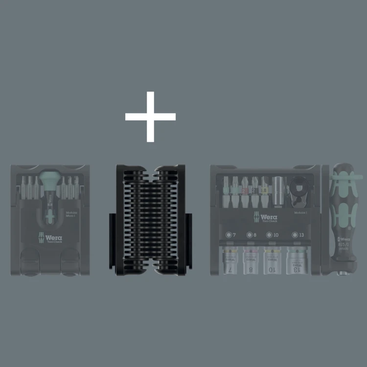 Zawias 9550 do systemu Tool-Check Modular; 67.5 x 91 x 22 mm Wera - Elastyczny zawias 9550 do systemu ToolCheck Modular