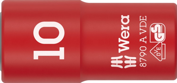 Klucz nasadowy 8790 A VDE Zyklop; izolowany; 1/4"; 10 x 41 mm Wera