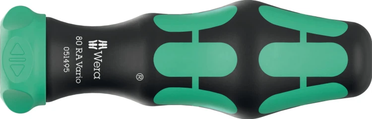Rękojeść z funkcją grzechotki do trzpieni Vario 80 RA Vario; 6 x 113.5 mm Wera