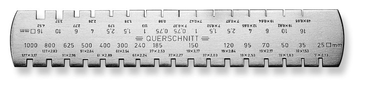 Miernik przekroju 33-szczelinowy na zawieszce Scala