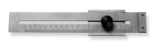 Liniał z ogranicznikiem ze stali nierdzewnej Scala 619