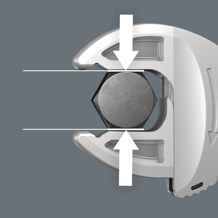 Samonastawny dwustronny klucz płaski Joker 6006 Joker S/L, 10; 11; 12; 13 x 7/16; 1/2" x 16; 17; 18; 19 x 5/8; 11/16; 3/4" x 208.6 mm Wera - Nie uszkadza śrub