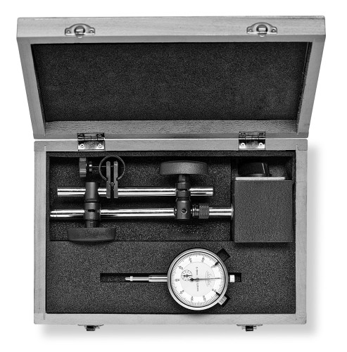 Podstawa magnetyczna z czujnikem zegarowym w zestawie Scala