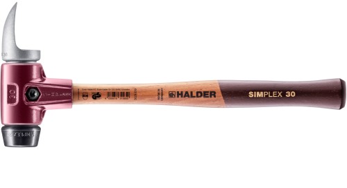 Młotek dendrologiczny Simplex z końcówkami z gumy i metalu Halder