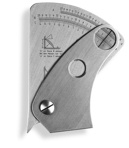 Miernik do spoin dla późniejszej kontroli mm stal nierdzewna Scala