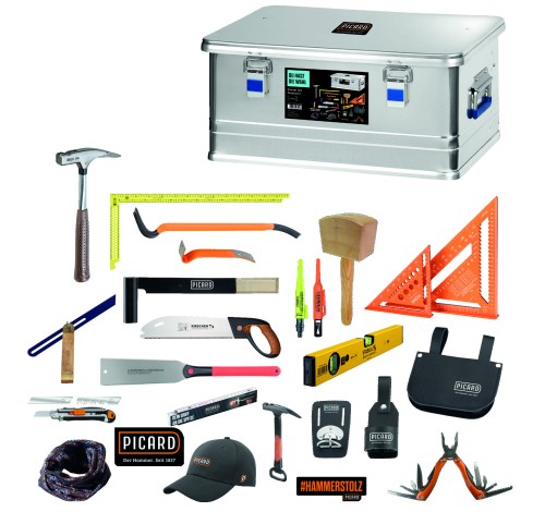 Zestaw startowy dla stolarza w skrzynce aluminiowej Picard 0070021-041