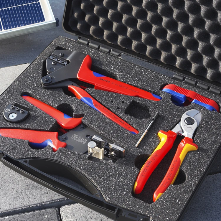 Narzędzia w walizce do montażu instalacji fotowoltaicznych w zestawie Knipex - 4