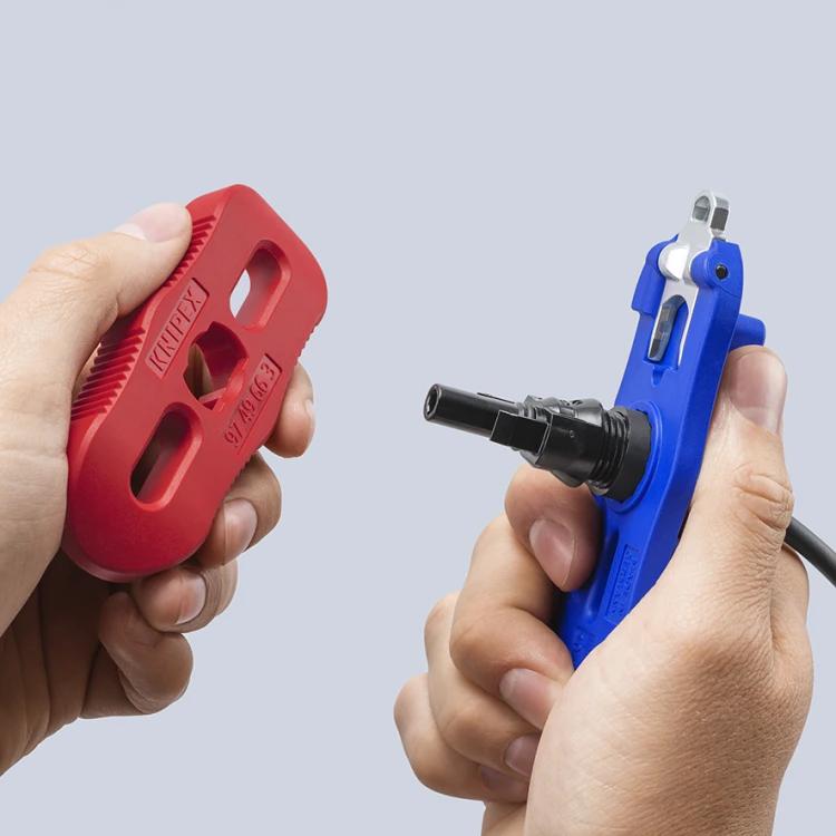 Zestaw narzędzi montażowych, do złączy fotowoltaicznych MC4/MC4 EVO 2 Knipex 97 49 66 3  - 3