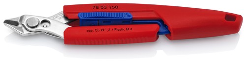 Szczypce Slim Knips do precyzyjnych prac mechanicznych Knipex 78 03 150 - 1