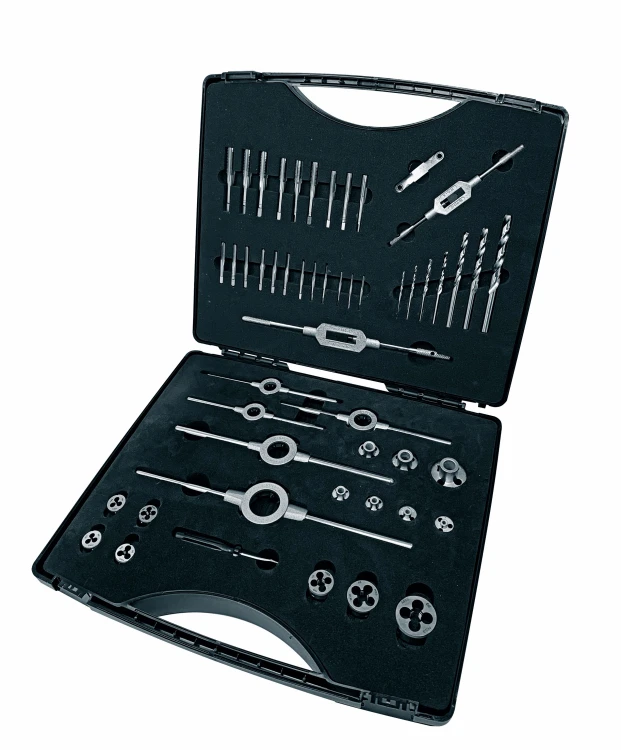 Zestaw narzędzi do gwintowania (drobnozwojne) do metalu w zestawie 49-cz, MF3 - MF12 HSS DIN 13, Basic DKM 4700-0085