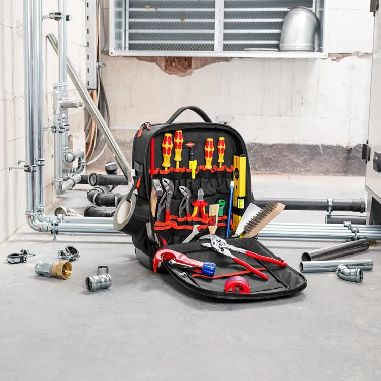 Plecak narzędziowy Modular X15 do zastosowań w branży sanitarnej z wyposażeniem Knipex 00 21 51 HK S - 4