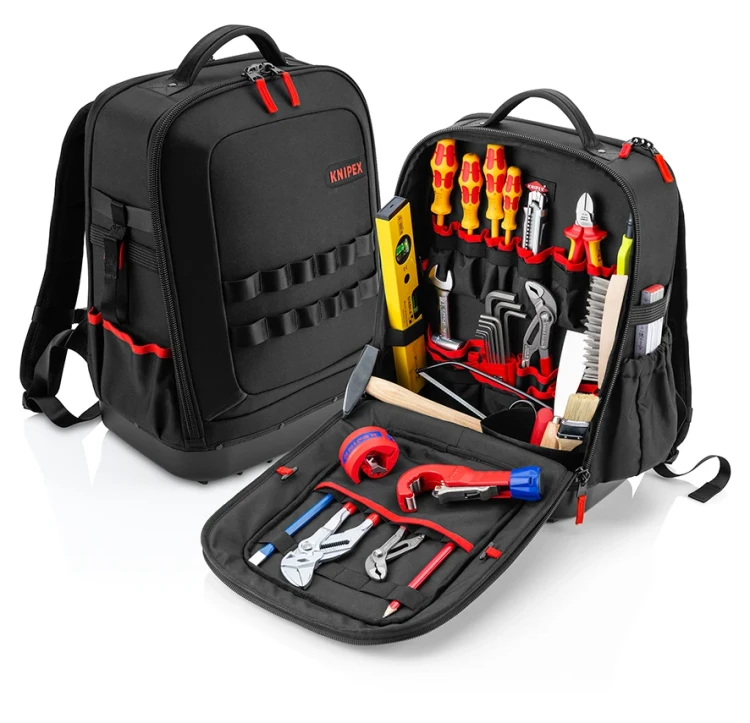 Plecak narzędziowy Modular X15 do zastosowań w branży sanitarnej z wyposażeniem Knipex 00 21 51 HK S - 2
