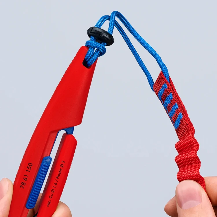 Szczypce Slim Knips do precyzyjnych prac mechanicznych Knipex 78 61 150 - można doczepić do linki