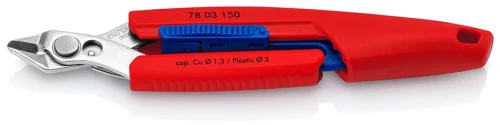 Szczypce Slim Knips do precyzyjnych prac mechanicznych Knipex 78 03 150 - 1
