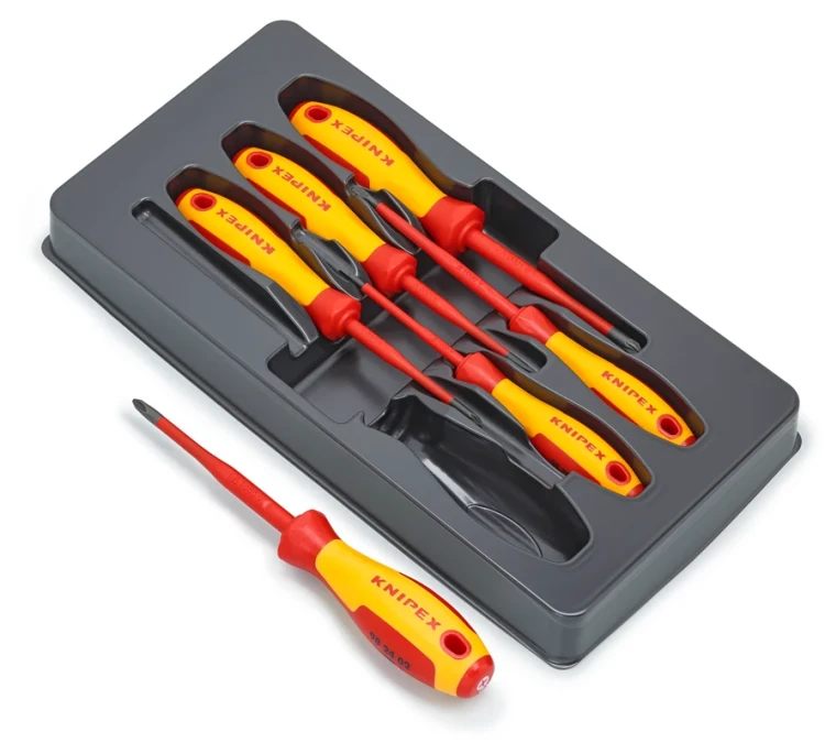 Zestaw wkrętaków izolowanych 6-cz. VDE SL Knipex