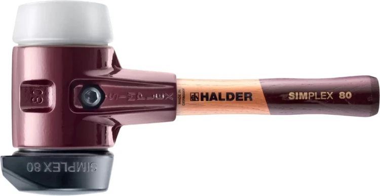 końcówka SIMPLEX szary elastomer średni + marker PICA Marker Big Dry Halder 3027s029 - młotek SIMPLEX bardzo krótki z końcówki z gumy "Stand-Up" i z superplastiku
