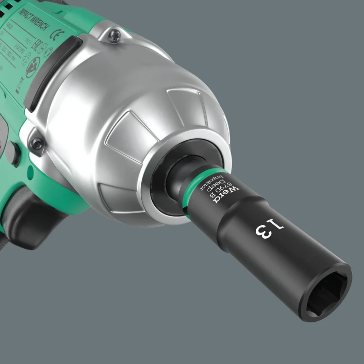 Klucz nasadowy 8790 B Impaktor Deep; 3/8"Wera- Do stosowania z elektrycznymi lub pneumatycznymi wkrętarkami udarowymi
