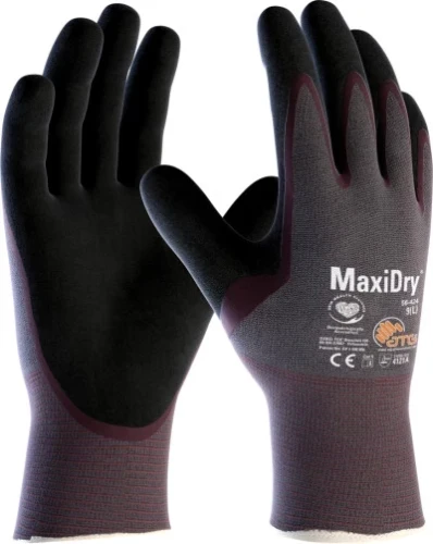 Rękawice odporne na działanie olejów MaxiDry® ATG 56-424