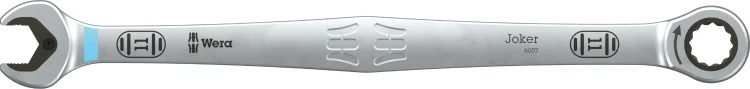 Klucz płasko-oczkowy z grzechotką 6007 Joker SB, długi, 11 x 220 mm Wera  - 1