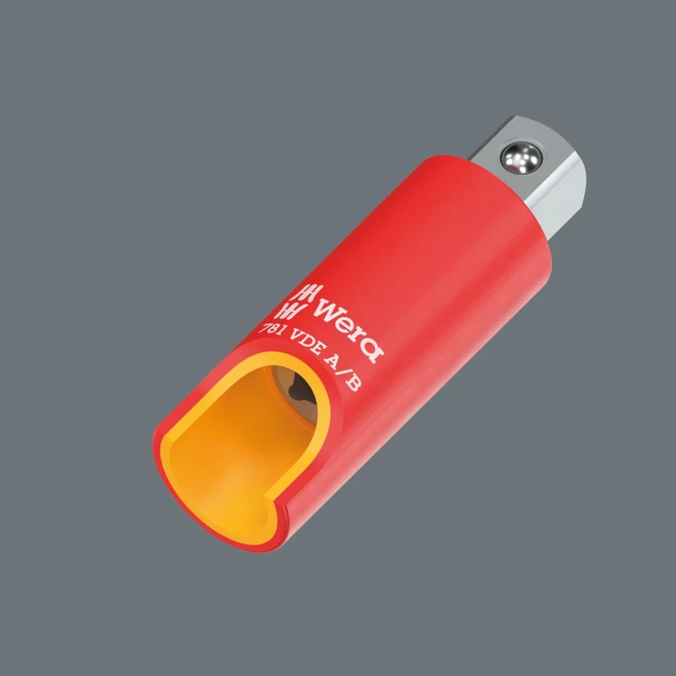 Adapter VDE 781 A/B, izolowany, 1/4", 781 A/B VDE x 3/8 x 56 mm x 1/4 Wera - Większe bezpieczeństwo
