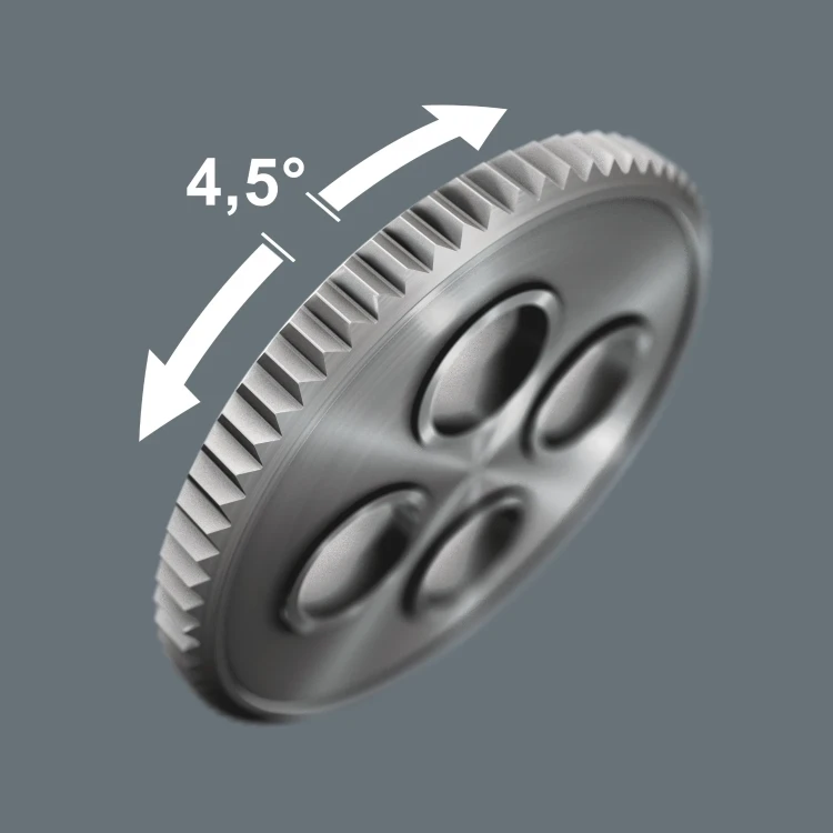 Grzechotka 1/4" Zyklop Comfort 8010 A, z przełącznikiem zmiany kierunku pracy, 1/4 x 144 mm Wera - Drobne uzębienie