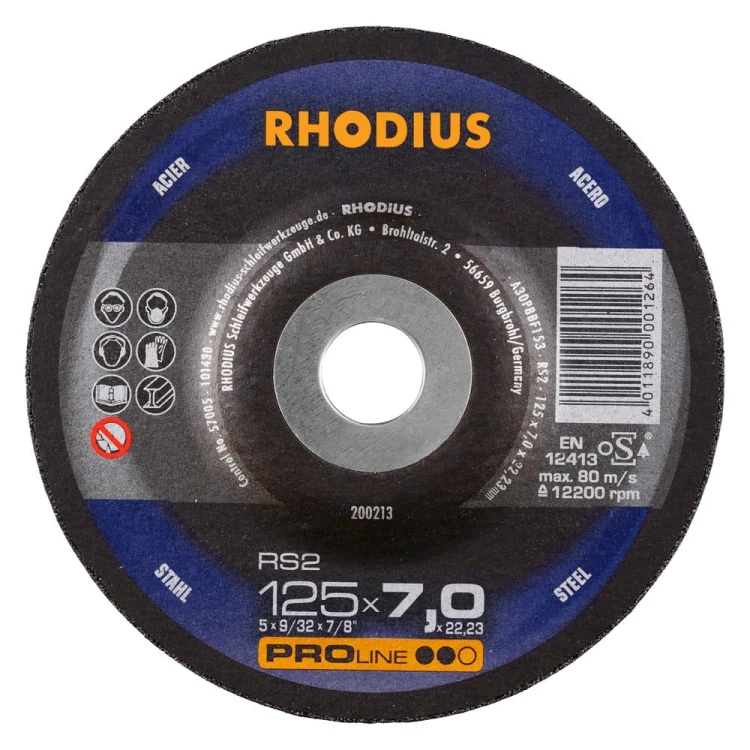 Tarcza do szlifowania metalu Rhodius RS2
