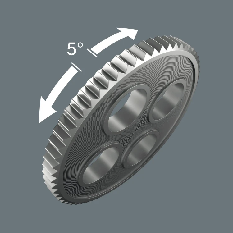 Klucz dynamometryczny Safe-Torque A 2 Set 1; z gniazdem zabierakowym sześciokątnym 1/4"; 2-12 Nm; 23 części Wera - Niewielki kąt pracy