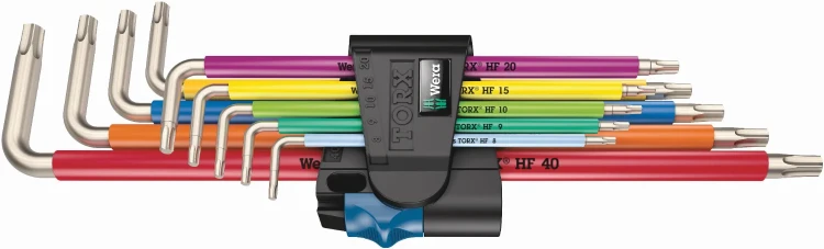 Zestaw kluczy trzpieniowych z funkcją przytrzymywania 3967/9 TX SXL Multicolour HF Stainless 1 ze stali nierdzewnej; 9 części Wera - 1