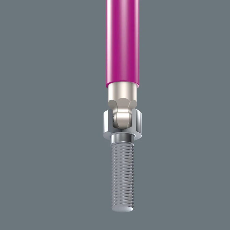 Zestaw kluczy trzpieniowych; metrycznych; ze stali nierdzewnej; z funkcją przytrzymywania 3950/9 Hex-Plus Multicolour HF Stainless 1; 9 części Wera