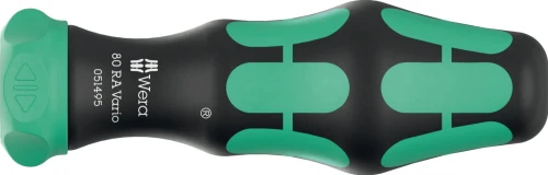 Rękojeść z funkcją grzechotki do trzpieni Vario 80 RA Vario; 6 x 113.5 mm Wera