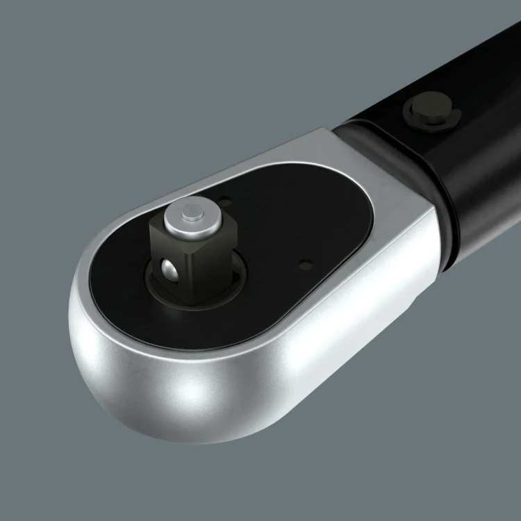 Klucz dynamometryczny Click-Torque A 5 R/L; nastawny z przekładanym zabierakiem czworokątnym (1/4") 1/4" x 2.5-25 Nm Wera - Końcówka robocza czworokątna